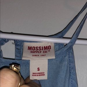 Denim-Looking Halter Dress